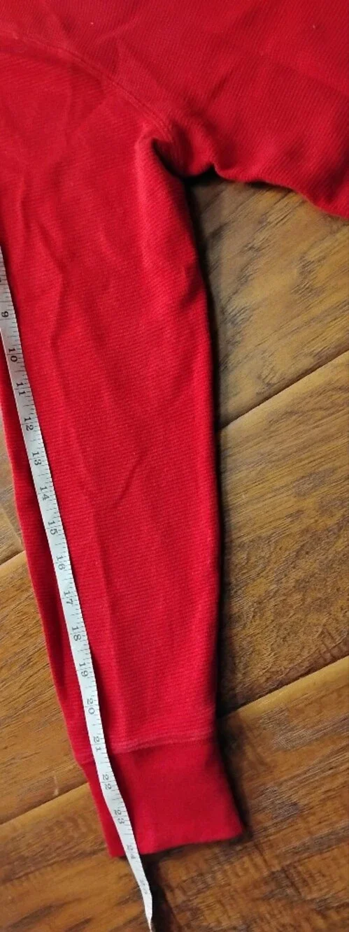 Polo Ralph Lauren Red Long Sleeve Waffle